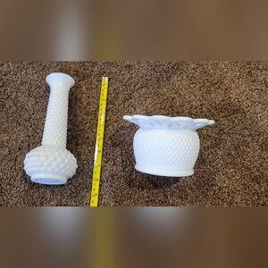 E.O. Brody Milk Glass Bud Vases